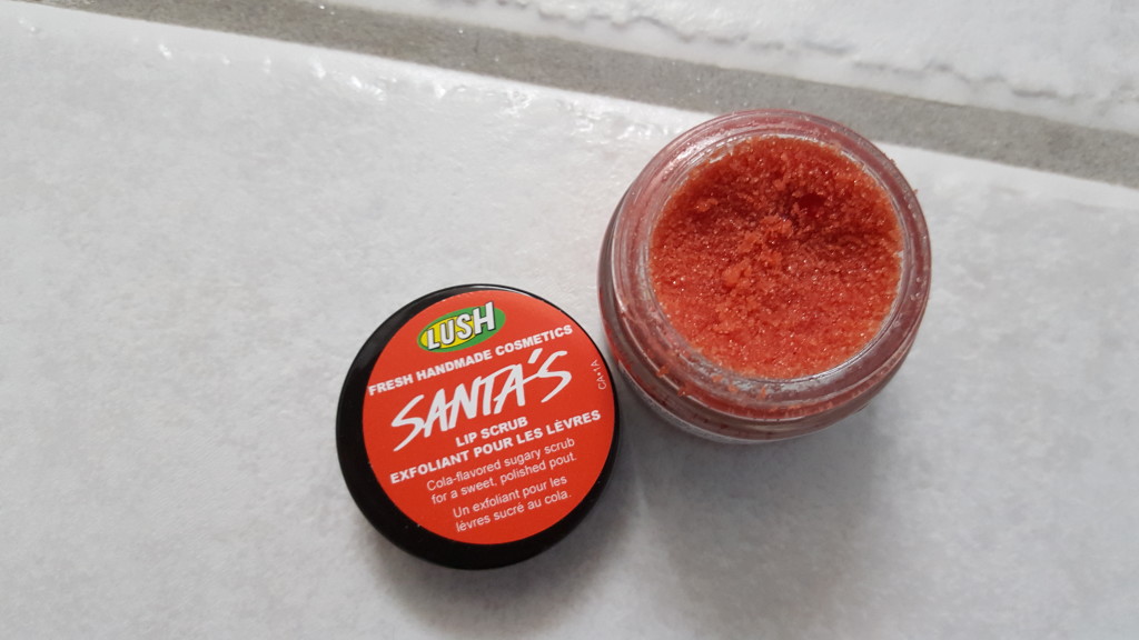 lush santa's lip scrub