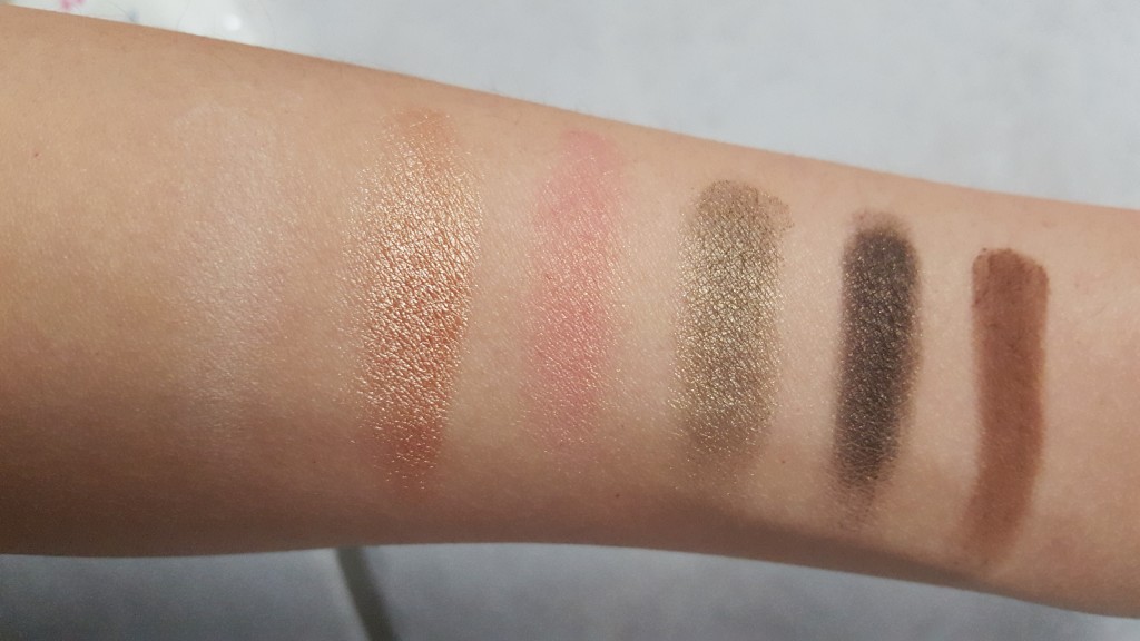 too faced sweet peach palette swatches