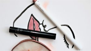 glossy rose lip combination