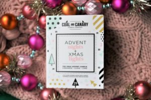 coal and canary advent candle